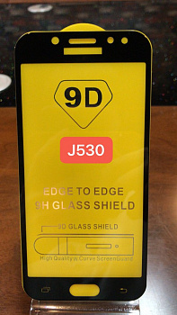 Защитное стекло Full Glue для Samsung J530, черный