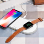 Беспроводное зарядное устройство HOCO CW20 Wisdom 2-in-1, 2A, 10W, белый, 2W for iwatch