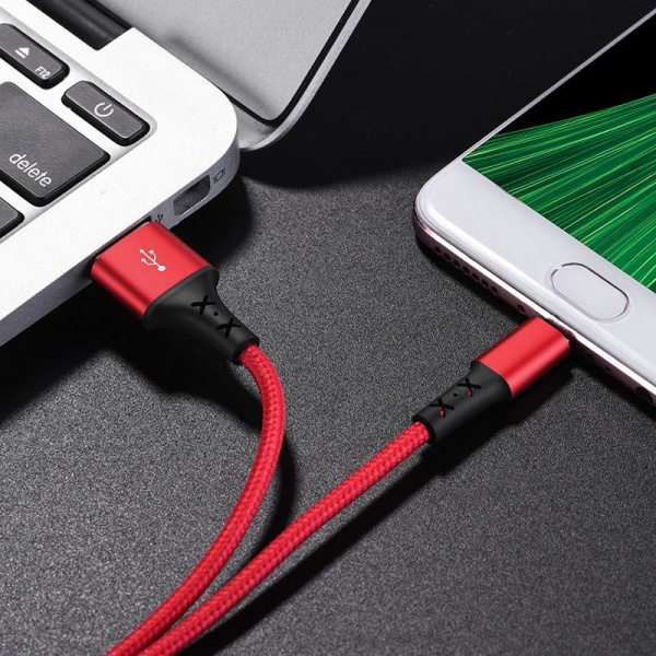 Кабель Borofone BX20 Enjoy USB - micro USB, 1 м красный