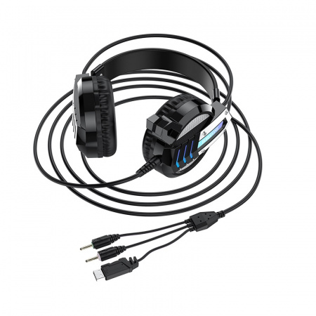 Проводные наушники BOROFONE BO100 Fun gaming, Jack 3.5mm, 2,4м, Черный