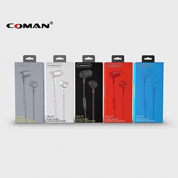 Наушники-вкладыши Coman CM-37 Black